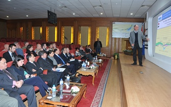 EPGD and representatives from EIB & AFD, view the progress of the new Suez Canal at a special session at the HQs of the SCA on 17/2/2015